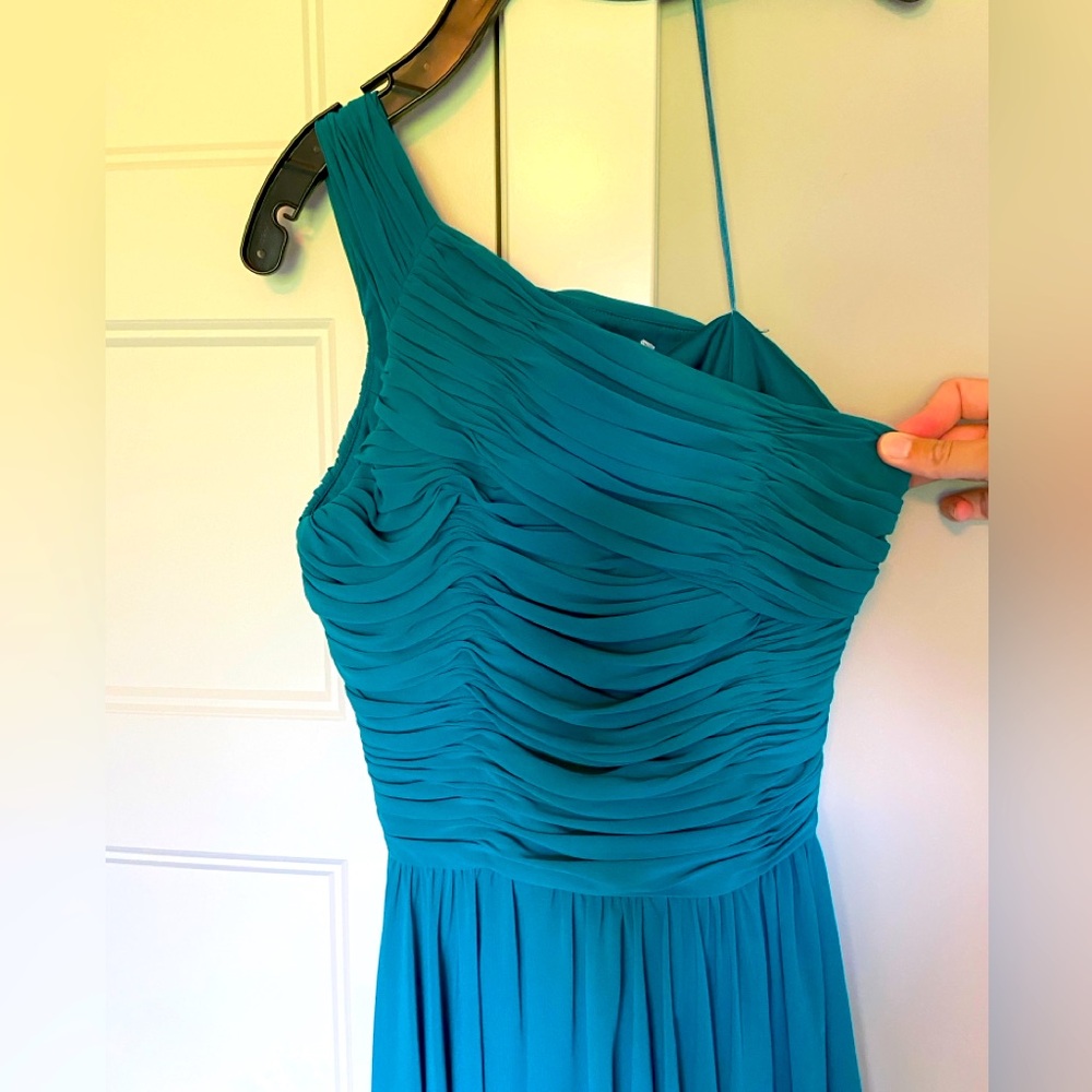 Deep teal cocktail dress